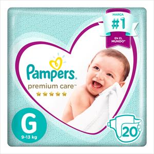 PAÑAL PAMPERS PREMIUM CARE G X20 UNIDADES