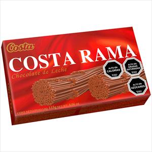 CHOCOLATE COSTA RAMA LECHE 115GR