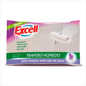 TRAPERO HUMEDO EXCELL 12X60 40X60 LAVANDA