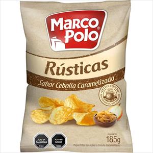 PAPAS RUSTICAS MARCO POLO 185G CEBOLLA CARAMELIZADA