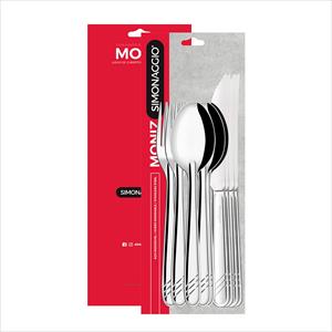 JUEGO DE CUBIERTOS ACERO INOXIDABLE SIMONAGGIO