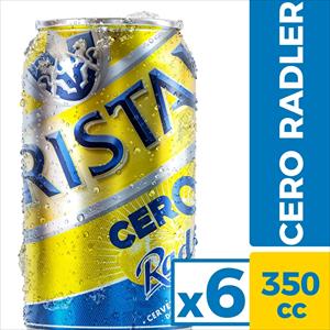 PACK CERVEZA CRISTAL 0 RADLER 350CC X 6U