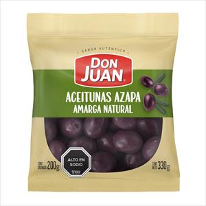 ACEITUNA AZAPA DON JUAN 200G AMARGA NATURAL