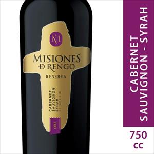VINO MISIONES DE RENGO 750ML RESERVA C/S SYRAH