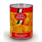 DURAZNO CUBITOS SAN REMO 425G