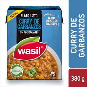 PLATO LISTO WASIL 380G CURRY DE GARBANZOS