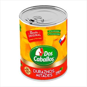 DURAZNO MITADES DOS CABALLOS 590G