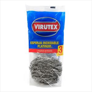ESPONJA INOXIDABLE VIRUTEX CLASICA 3U