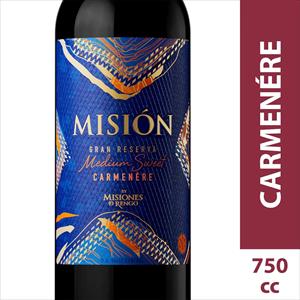 VINO MISION MEDIUM SWEET GRAN RESERVA CARMENERE 750CC