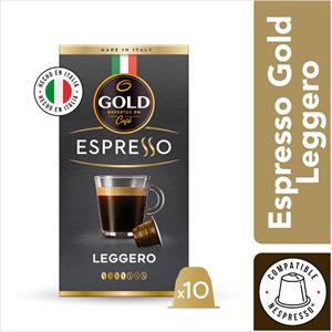 CAFE GOLD EN CAPSULAS ESPRESSO LEGGERO 10U