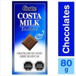 CHOCOLATE COSTA MILK SIN AZUCAR 80G