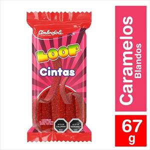 GOMITAS AMBROSOLI LOOP CINTAS FRUTILLA 67G