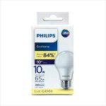 AMPOLLETA LED PHILIPS 10W LUZ CALIDA ECOHOME