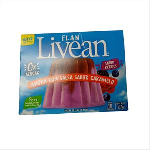 FLAN LIVEAN 70G BERRIES CON SALA CARAMELO