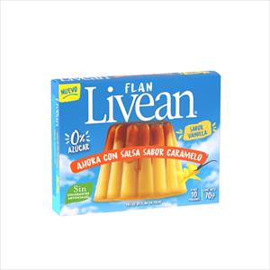 FLAN LIVEAN 70G VAINILLA CON SALSA CARAMELO