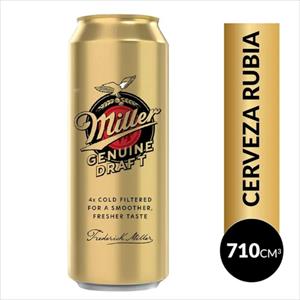 CERVEZA MILLER LAGER LATA 710 ML