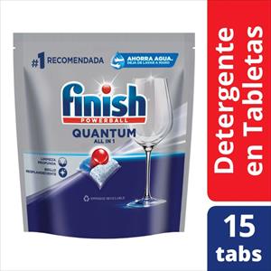 LAVAVAJILLAS FINISH TABLETA QUANTUM 15UN 156G