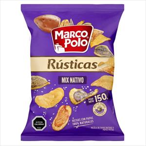 PAPAS MARCO POLO RUSTICAS 150G MIX NATIVO