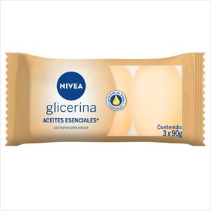 JABON NIVEA 3X90G GLICERINA ACEITES ESENCIALES