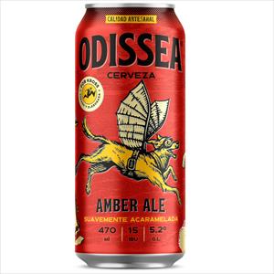 CERVEZA ODISSEA 470 ML AMBER ALE