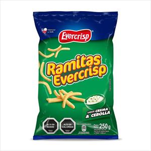 RAMITAS EVERCRISP 250G CREMA Y CEBOLLA