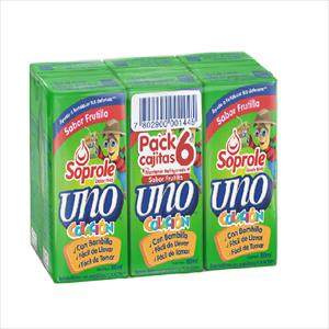 PACK UNO AL DIA X6 TETRA FRUTILLA