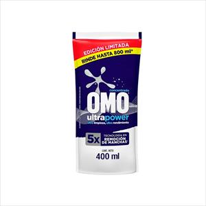 DETERGENTE LIQUIDO OMO ULTRA POWER DP 400ML