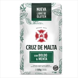 YERBA CRUZ DE MALTA 500G BOLDO MENTA