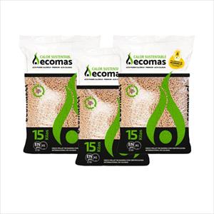 PELET ECOMAS 15KG X 3UN