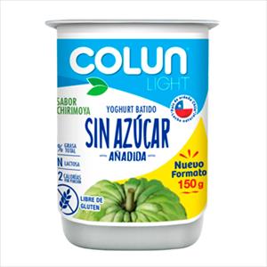 YOGHURT COLUN SIN AZUCAR 150G CHIRIMOYA