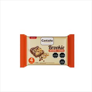 BIZCOCHO BROOKIE CASTAÑO 200G 4UN