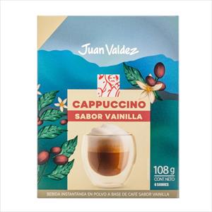 CAFE JUAN VALDEZ 6 SOBRES CAPPUCCINO VAINILLA