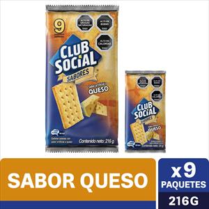 GALLETA CLUB SOCIAL 216GR QUESO