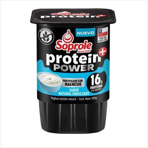 YOGHURT SOPROLE PROTEIN POWER 155G NATURAL ENDULZADO
