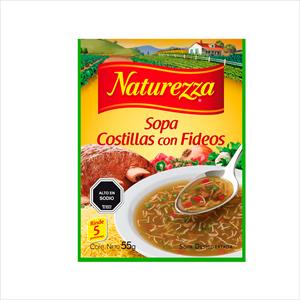 SOPA NATUREZZA COSTILLA CON FIDEOS