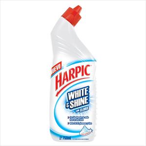 LIMPIADOR INODORO HARPIC 750ML WHITE AND SHINE