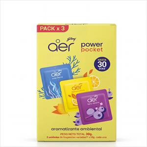AROMATIZANTE DE AMBIENTES AER POWER POCKET 3UN