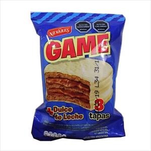 ALFAJOR GAME 60G BLANCO