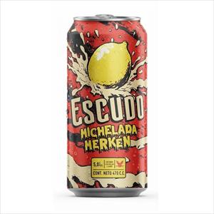 CERVEZA ESCUDO 470CC MICHELADA MERKEN