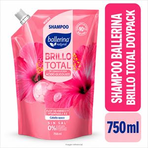 SHAMPOO BALLERINA DP 750ML BRILLO TOTAL