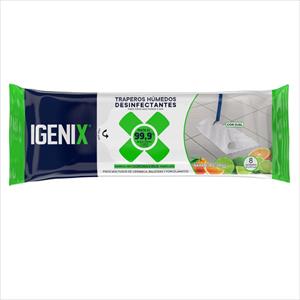 TRAPERO HUMEDO IGENIX 8U DESINFECTANTE MANZANA