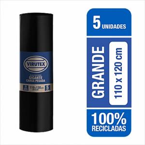 BOLSA BASURA VIRUTEX 110X120 5U