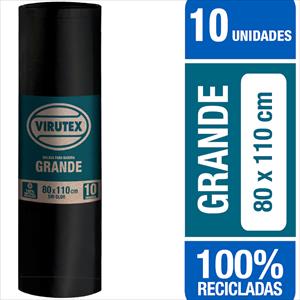 BOLSA BASURA VIRUTEX 80X110 10U