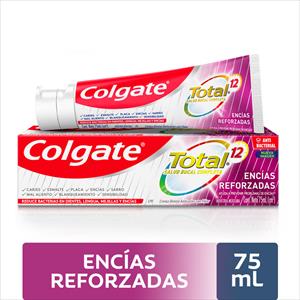 PASTA COLGATE TOTAL12 ENCIAS REFORZADAS 75ML
