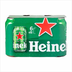 CERVEZA HEINEKEN PACK 6U 350CC