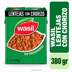 PLATO LISTO WASIL LENTEJAS CON CHORIZO