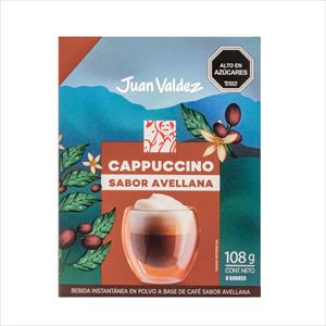 CAFE JUAN VALDEZ 6 SOBRES CAPPUCHINO AVELLANA