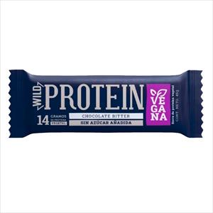 BARRA WILD PROTEIN 45G VEGANA CHOCOLATE BITTER SIN AZUCAR