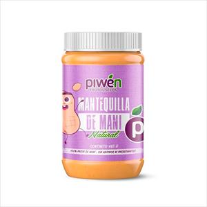 MANTEQUILLA DE MANI PIWEN 485G NATURAL