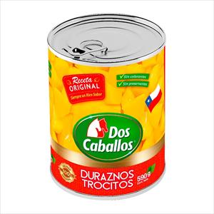 DURAZNO CUBITO DOS CABALLOS 590G